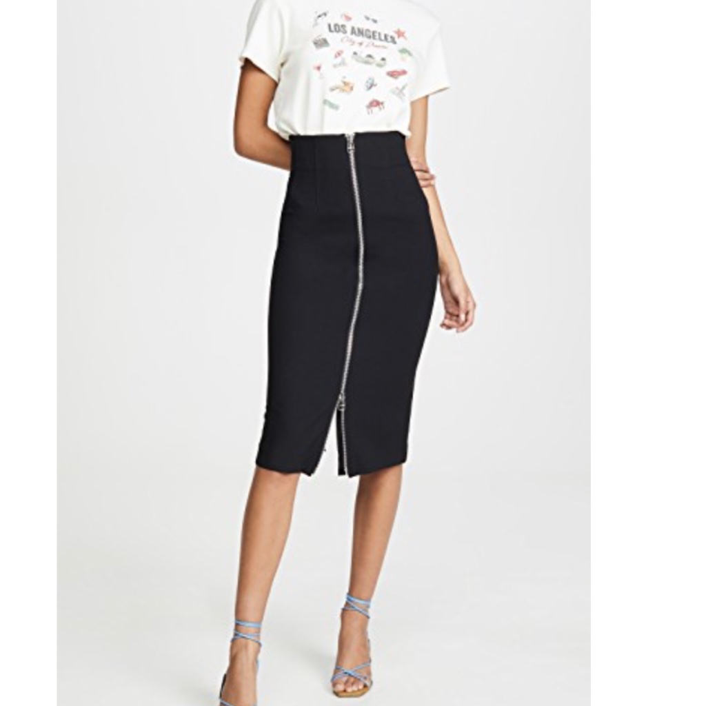 Veronica Beard Erin Zip Pencil Skirt 2 Xs